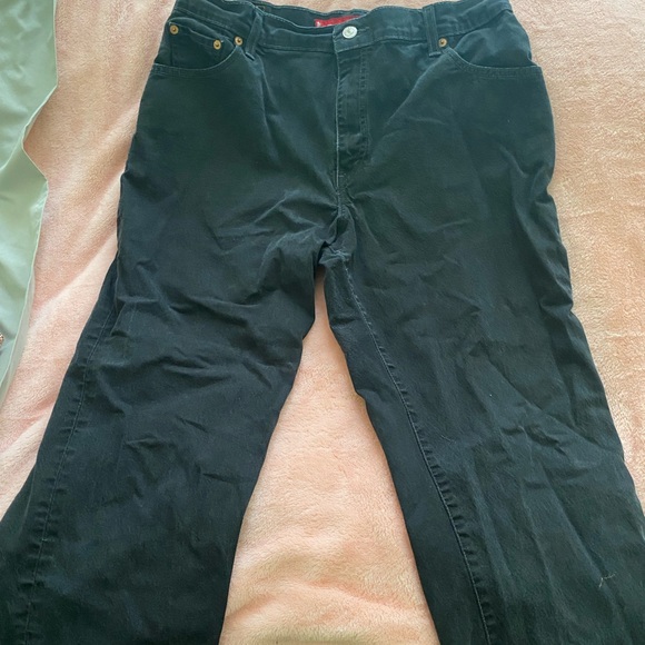 Levi’s Black 550 Relaxed Fit Tapered Leg Jeans - Picture 1 of 4